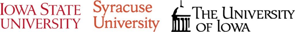 Iowa State, Syracuse and University of Iowa Logos
